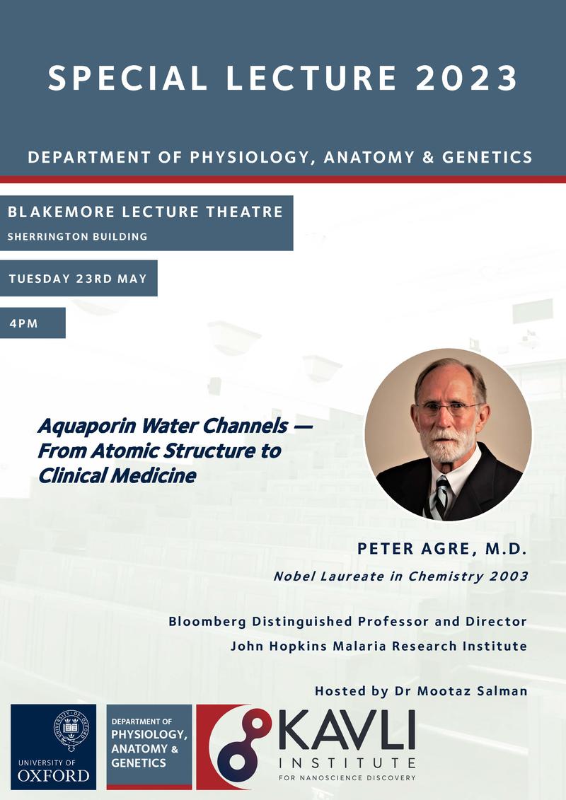 peter agres lecture 2023 poster