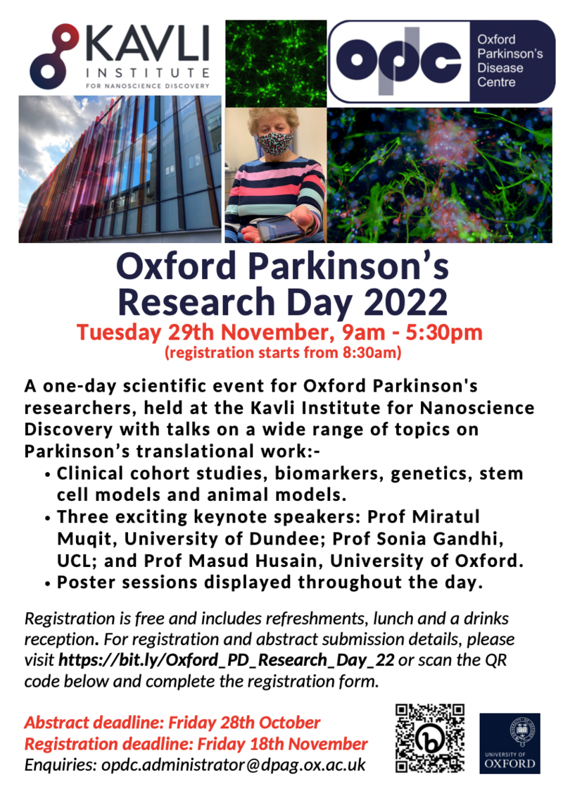 Oxford Parkinson's Research Day Poster