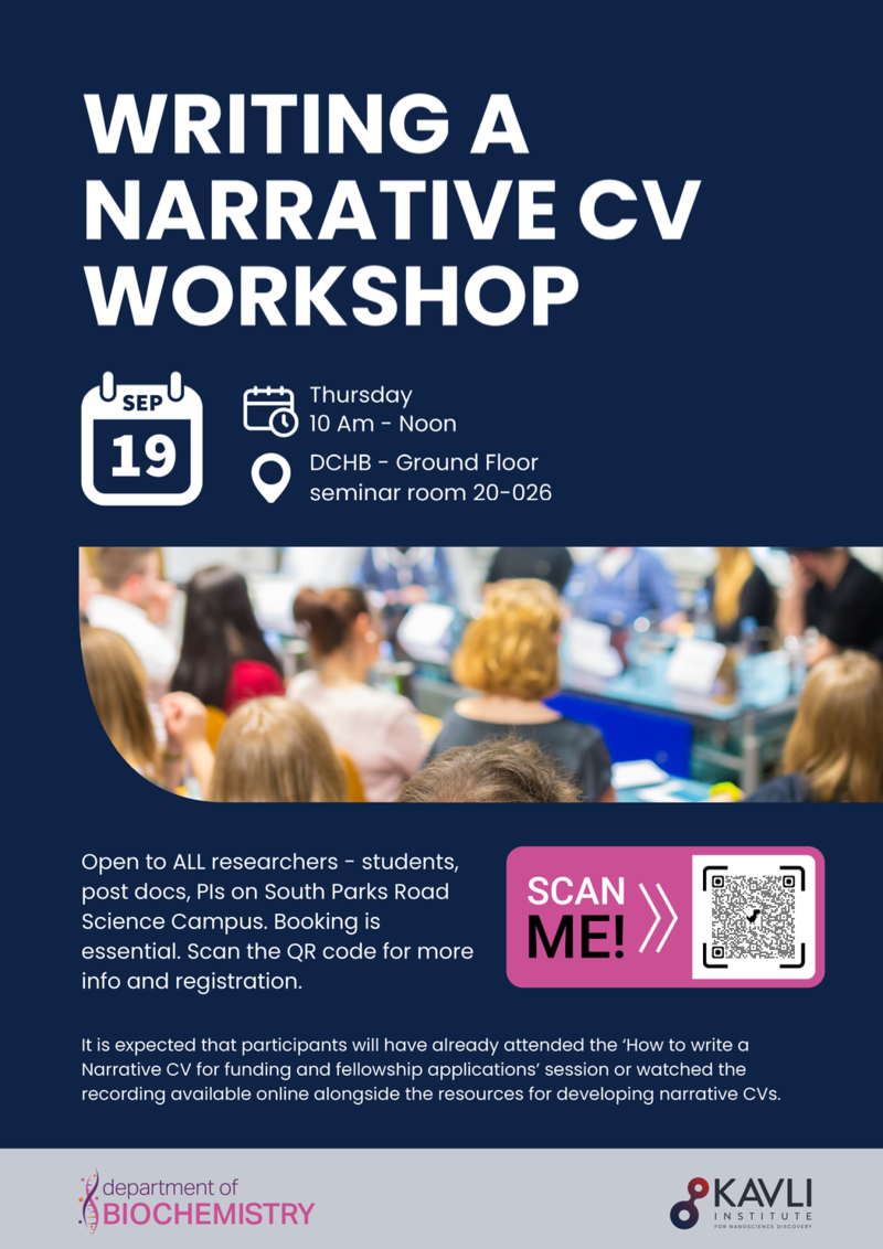 Writing a Narrative CV Workshop Poster
