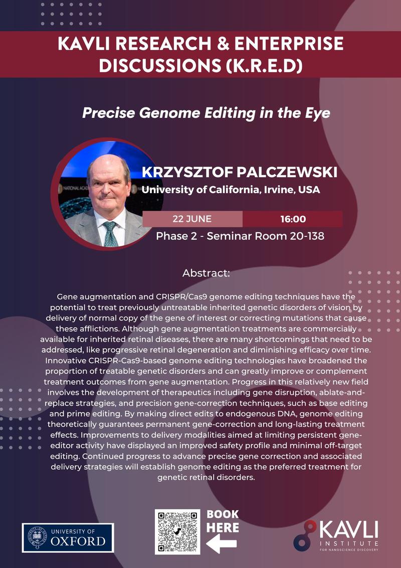 Krzysztof Palczewski seminar poster