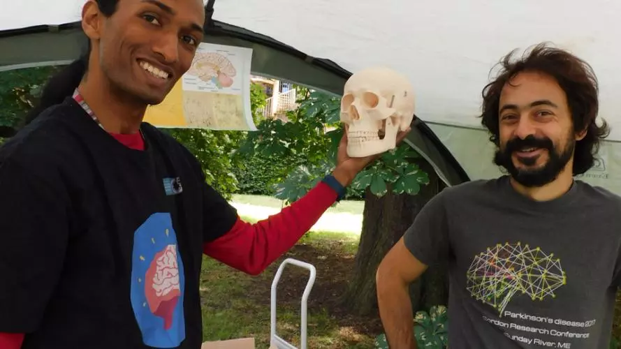 Hugo and Ajantha at the Science in the Park Event
